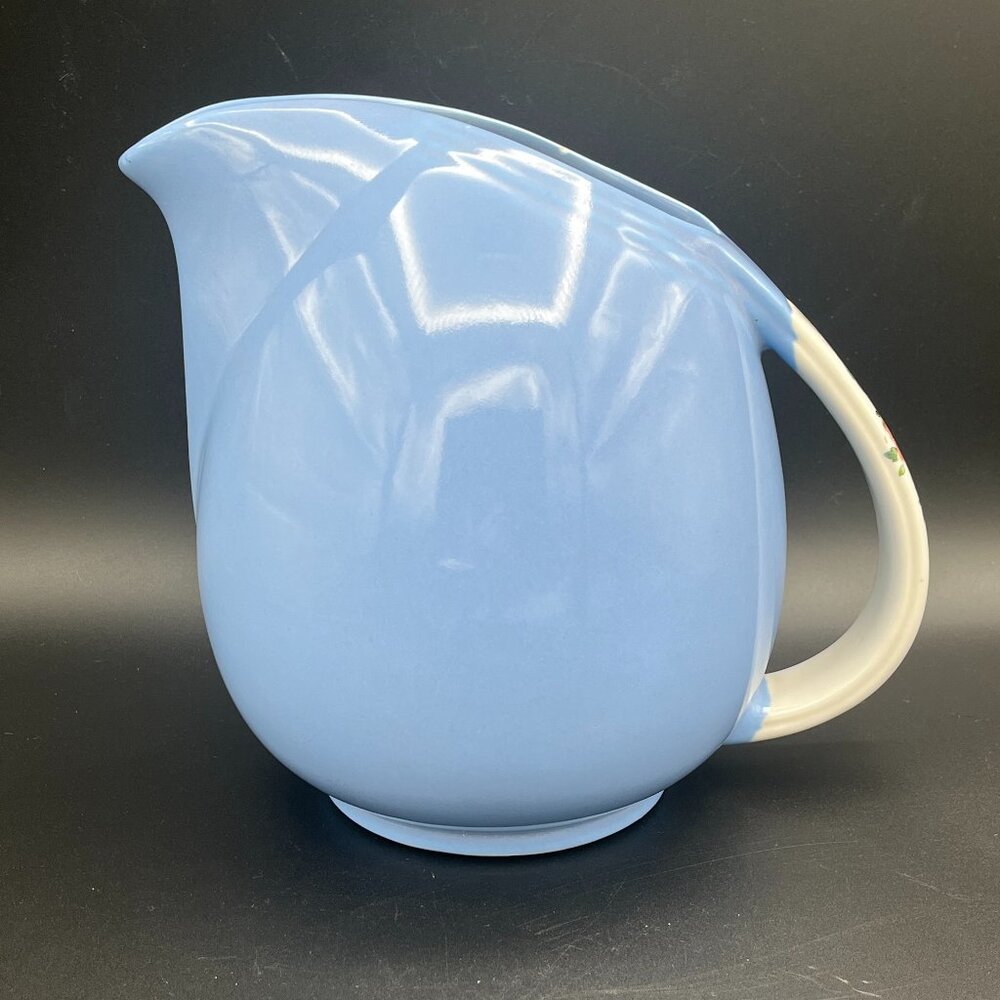 Vintage Hall’s Superior Kitchenware 1259 Rose Parade Small Pitcher with ice Lip‎